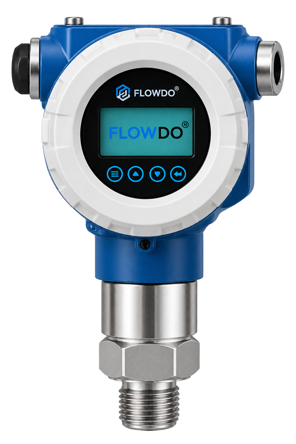 FlowDo Smart Type Pressure Transmitter with digital display for industrial pressure measurement