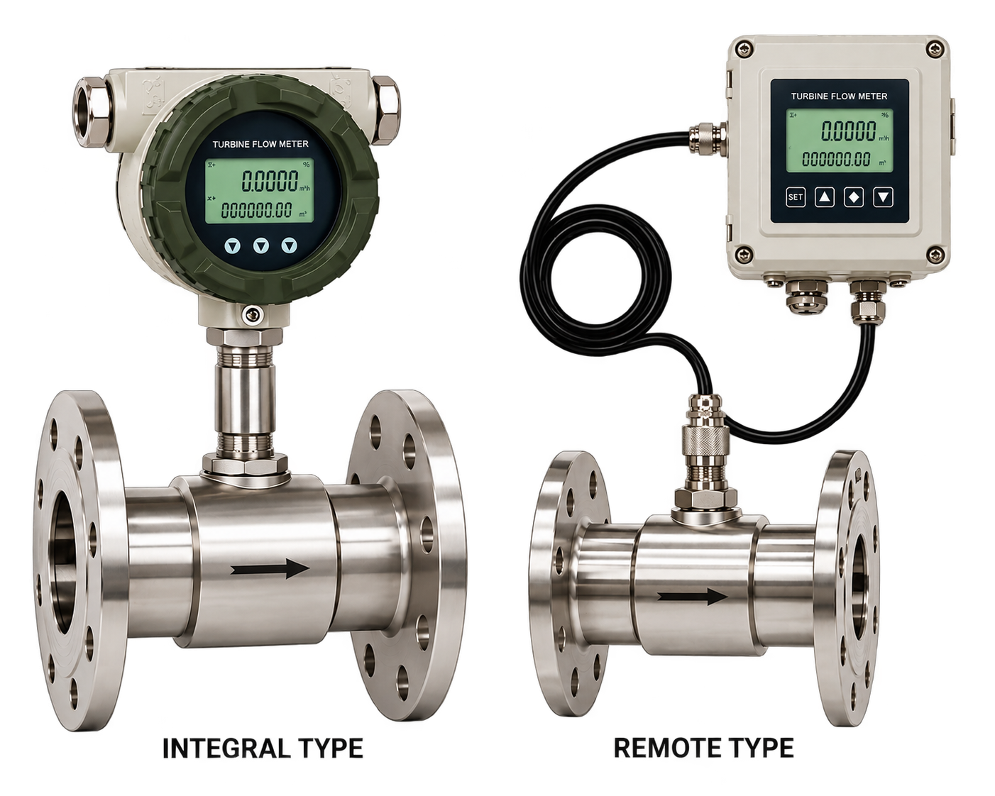 FlowDo Turbine Flow Meter for industrial liquid flow measurement